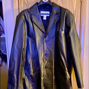 King Size Leather Blazer